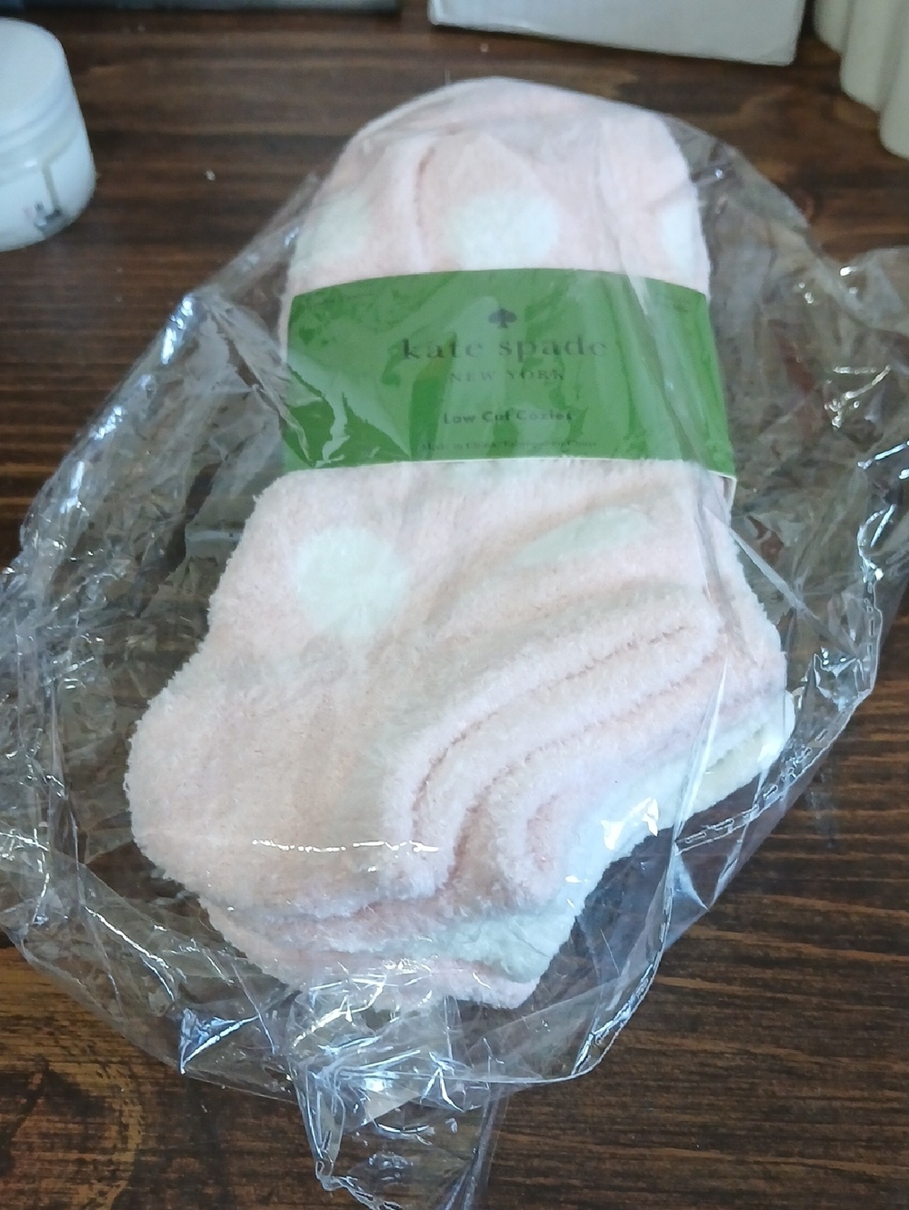 kate spade Pink Polka Dot Low-Cut Cozy Socks